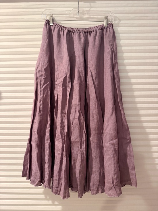CP Shades Dresses & Skirts - CP SHADES 100% Linen Maxi Skirt Size S – Dusty Mauve – Boho